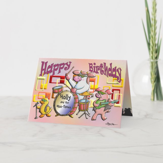 Tarjeta Cumpleaños! ¡Rocas! (Anverso)