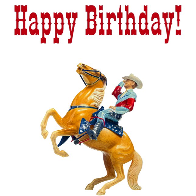 Tarjeta Cumpleaños! Rodeo Cowboy (Subido por el creador)