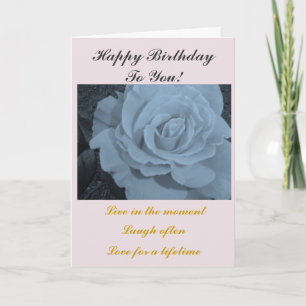Tarjeta Cumpleaños Rosa elegante