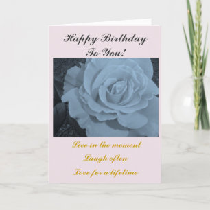 Tarjeta Cumpleaños Rosa elegante