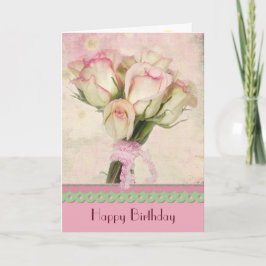 Tarjeta Cumpleaños Rosa Rose Bouquet