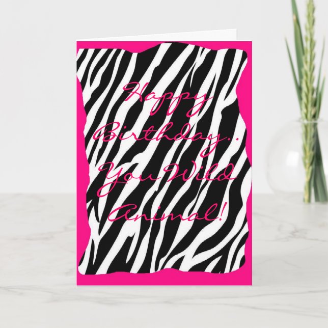 Tarjeta Cumpleaños salvaje (Anverso)