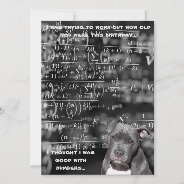 Tarjeta Cumpleaños sarcástico (Anverso)