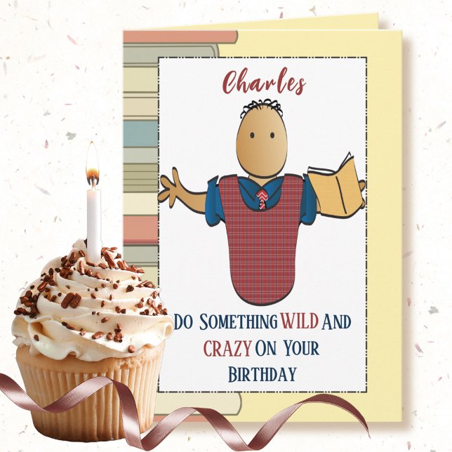 Tarjeta Cumpleaños Sassy del Libro de Dibujos Animados Mas (Subido por el creador)