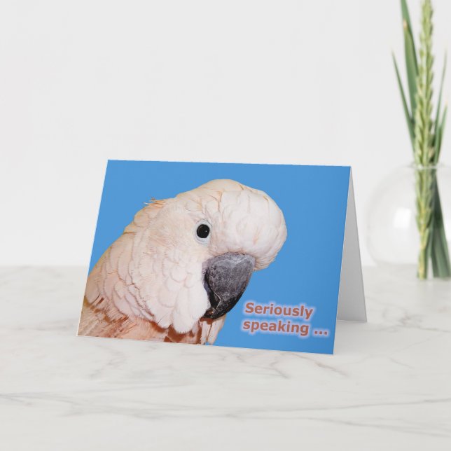 Tarjeta Cumpleaños seriamente de discurso (Anverso)