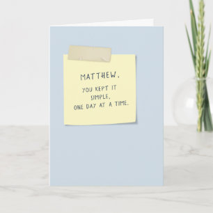 Tarjeta Cumpleaños Simple de Cinco Años