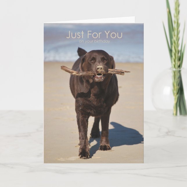 Tarjeta Cumpleaños sólo para ti (Anverso)