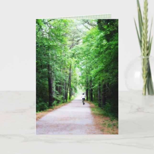 Tarjeta Cumpleaños sombreado de la trayectoria (Anverso)