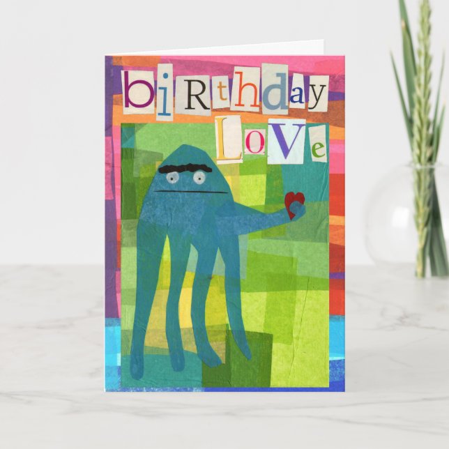 Tarjeta Cumpleaños Squid con mensaje (Anverso)