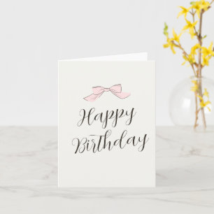 Tarjeta Cumpleaños suave y rosa