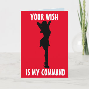 Tarjeta CUMPLEAÑOS "sucios" NOCTURNOS PARA SU MARIDO