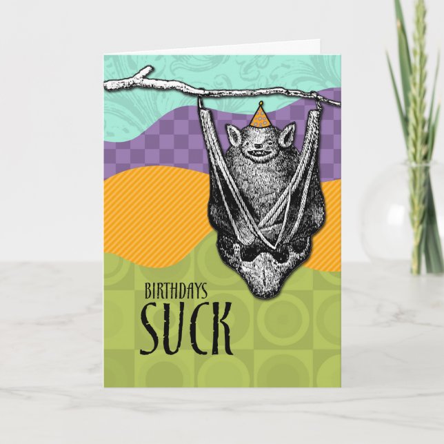 Tarjeta Cumpleaños Suck (Anverso)