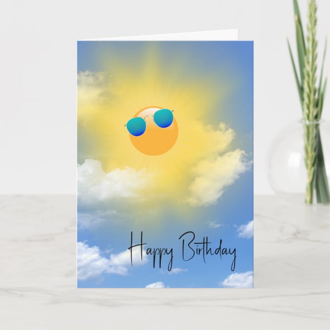 Tarjeta Cumpleaños Sunshine (Anverso)