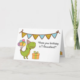 Tarjeta Cumpleaños T-RExcelente