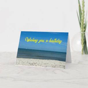TARJETA CUMPLEAÑOS TAN HERMOSOS COMO UN DÍA EN LA PLAYA