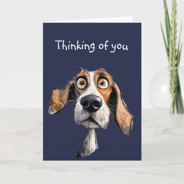 Tarjeta Cumpleaños Tarde Perrito Perro Animal Adorable  (Anverso)