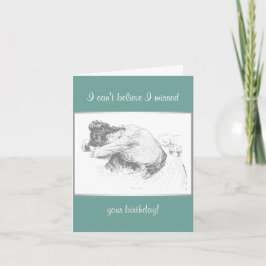 Tarjeta Cumpleaños tardío