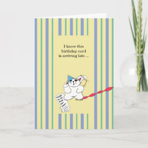 Tarjeta Cumpleaños tardío