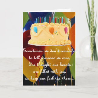 Tarjeta Cumpleaños tardío