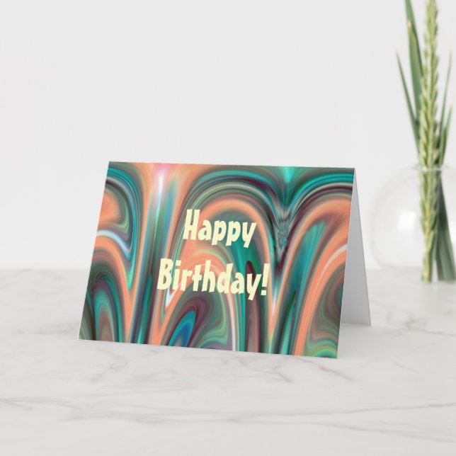 Tarjeta Cumpleaños! -Tarjeta mediana (Anverso)