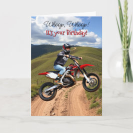 Tarjeta Cumpleaños temática de Motocross para él