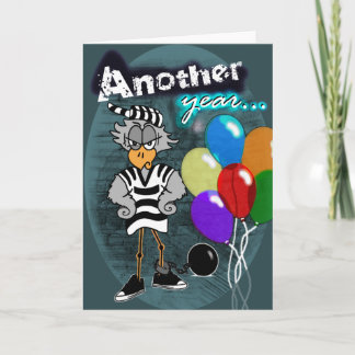 Tarjeta Cumpleaños tras las rejas
