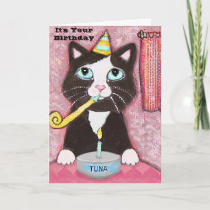 Tarjeta Cumpleaños Tux ART CARD Jamie W. Edwards, es Yo...