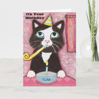 Tarjeta Cumpleaños Tux ART CARD Jamie W. Edwards, es Yo...