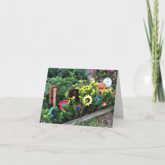 Tarjeta Cumpleaños! Un jardín colorido de Ucrania