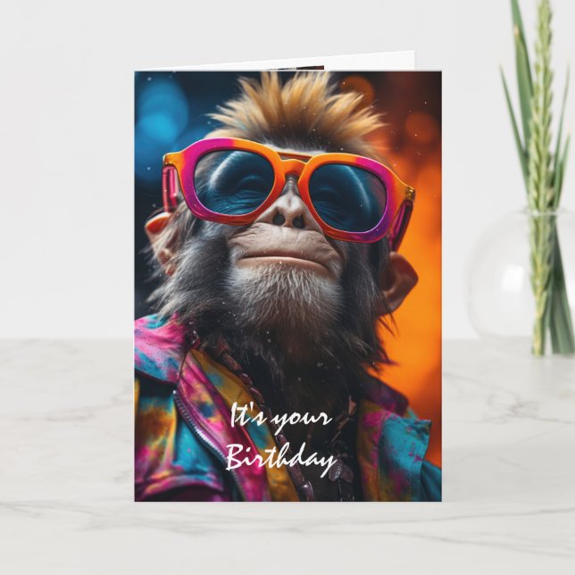 Tarjeta Cumpleaños único uno de buen humor para una person (Anverso)