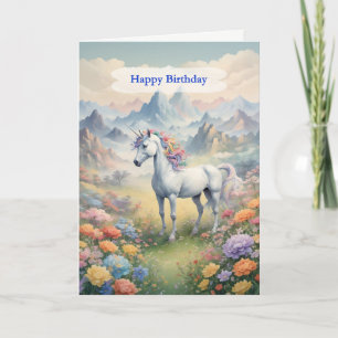 Tarjeta Cumpleaños Unicornio