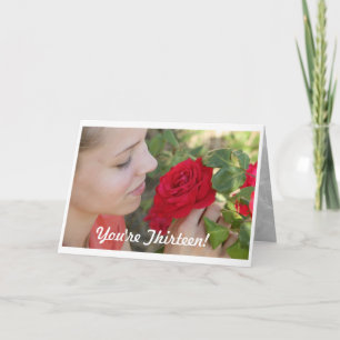 Tarjeta ¡Cumpleaños - usted es trece!