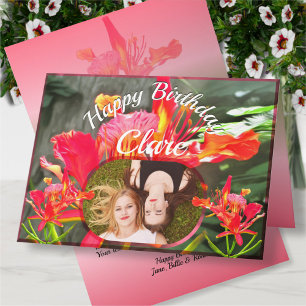 Tarjeta Cumpleaños Vallarta Flaming Beauty 1583