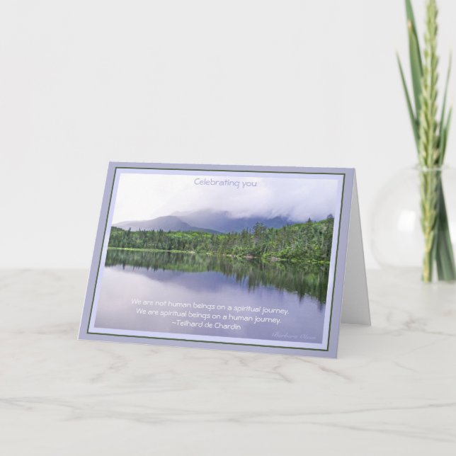 Tarjeta Cumpleaños: Viaje de la vida (Anverso)