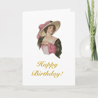 Tarjeta cumpleaños victoriano
