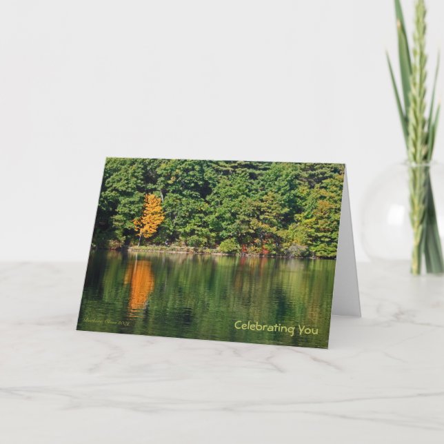 Tarjeta Cumpleaños: Walden Pond (Anverso)