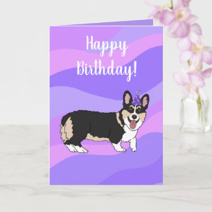 Tarjeta Cumpleaños Welsh Corgi