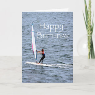 Tarjeta Cumpleaños Windsurfing