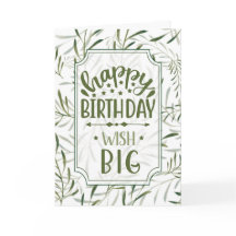 Cumpleaños Wish Gran Salto Verde Botánico