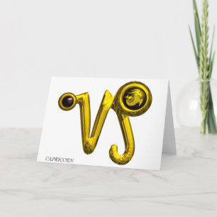 Tarjeta Cumpleaños Zodiacal CAPRICORNIO