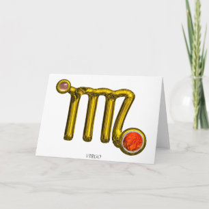 Tarjeta Cumpleaños Zodiacal VIRGO