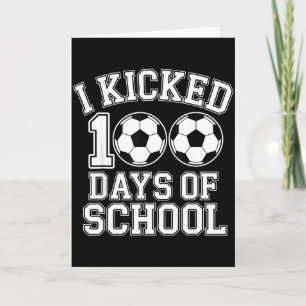 Tarjeta Cumplí 100 Días De Colegio Chicos Niños Estudiante