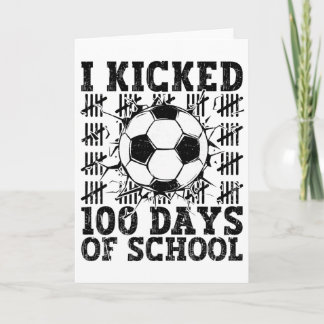 Tarjeta Cumplí 100 Días De Colegio Fútbol 100º Día Deporte