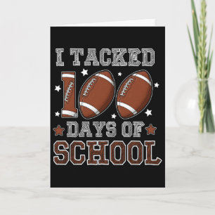 Tarjeta Cumplí 100 Días De Escuela Profesor Estudiante De