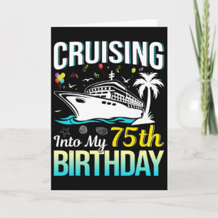 Tarjeta Cumpliendo 75 años de edad Cumpleaños de 75 años