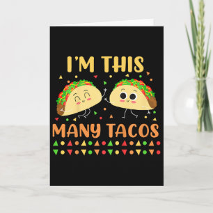 Tarjeta Cumplo Esta Cantidad de Tacos Segunda Fiesta de Cu