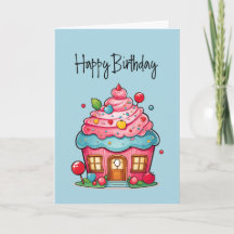 Cupacke Home Client Happy Birday Card
