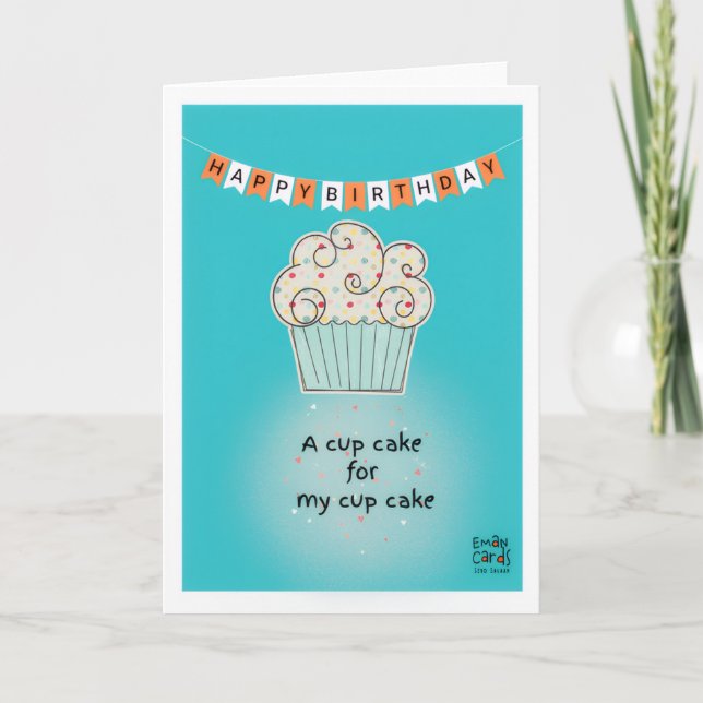 Tarjeta Cupcake Birthday Card (Anverso)