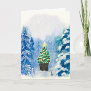 Tarjeta Cupcake de Navidad #1