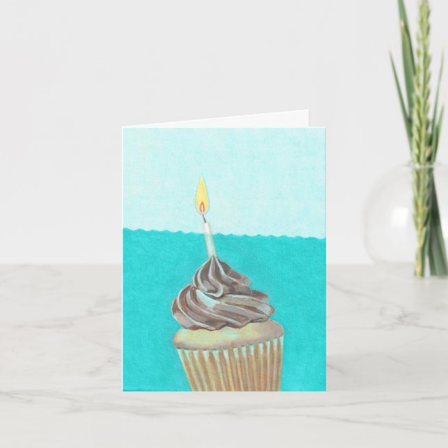 Tarjeta Cupcake en Agua (Anverso)